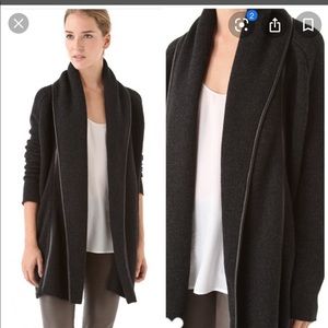 Vince Grey Wool Cardigan Coat